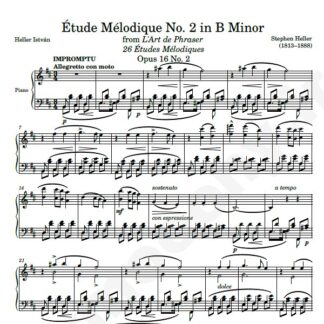 نت پیانو Op. 16 Etude No. 02