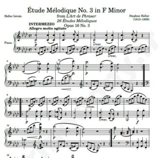 نت پیانو Op. 16 Etude No. 03