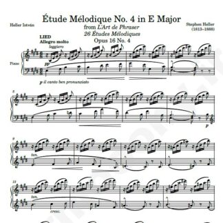 نت پیانو Op. 16 Etude No. 04
