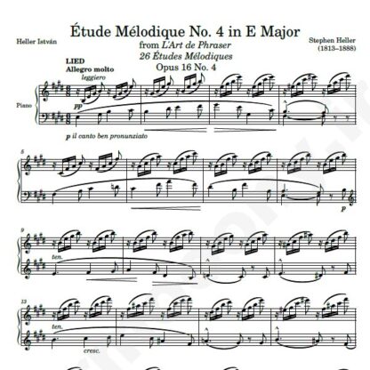 نت پیانو Op. 16 Etude No. 04