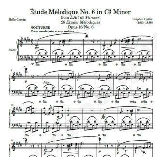 نت پیانو Op. 16 Etude No. 06