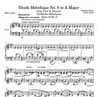 نت پیانو Op. 16 Etude No. 08