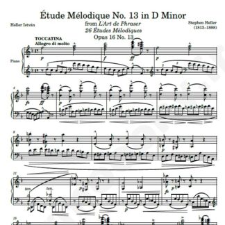 نت پیانو Op. 16 Etude No. 13