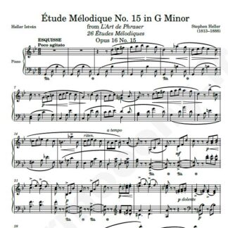 نت پیانو Op. 16 Etude No. 15