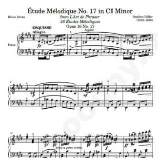 نت پیانو Op. 16 Etude No. 17