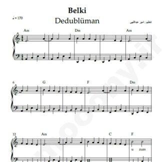 نت پیانو belki dedubluman