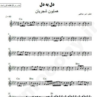 نت کیبورد دل به دل همایون شجریان