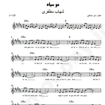 نت کیبورد مو سیاه شهاب مظفری