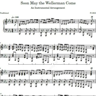 نت پیانو Wellerman از Nathan Evans