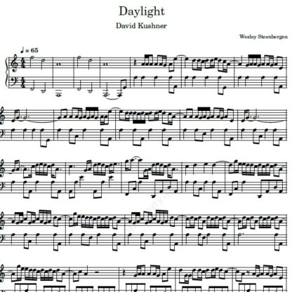 نت پیانو daylight