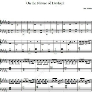 نت پیانو On the Nature of Daylight