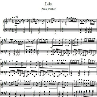 نت پیانو lily