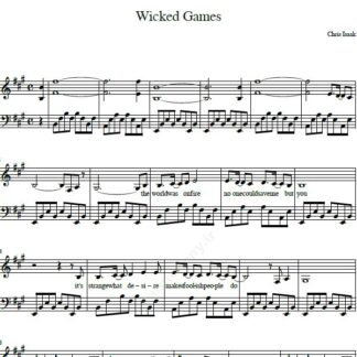 نت پیانو wicked games