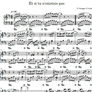 نت پیانو et si tu n’existais pas
