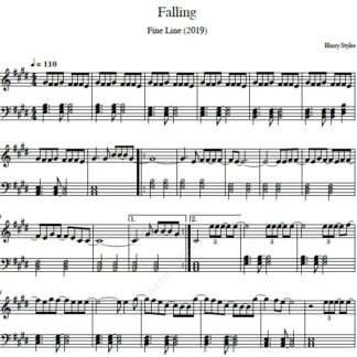 نت پیانو falling