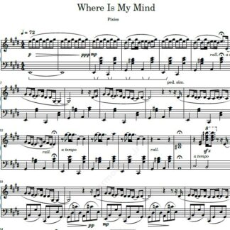 نت پیانو where is my mind