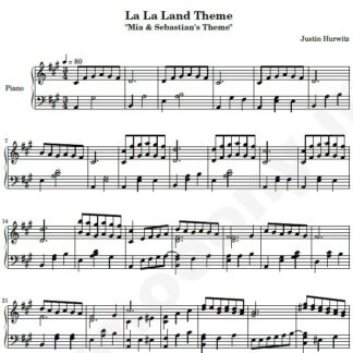 نت پیانو Mia Sebastians Theme