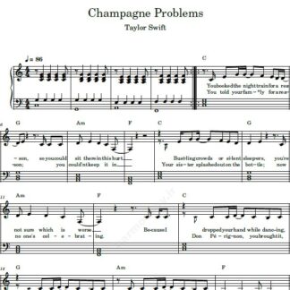 نت پیانو Champagne Problems