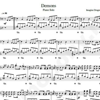 نت پیانو Demons Imagine Dragons