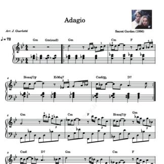 نت پیانو Adagio Secret Garden