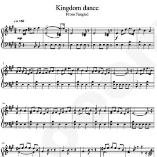 نت پیانو Kingdom dance