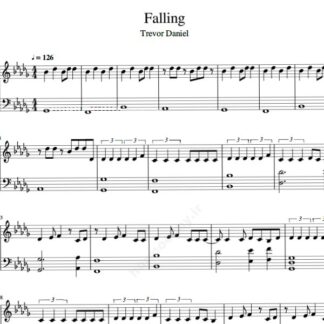 نت پیانو Falling