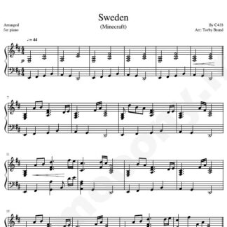 نت پیانو Minecraft Sweden