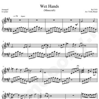نت پیانو Minecraft Wet Hands