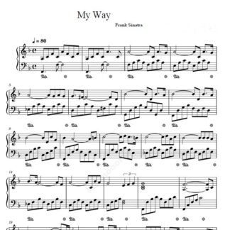 نت پیانو My Way