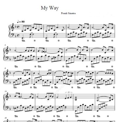 نت پیانو My Way