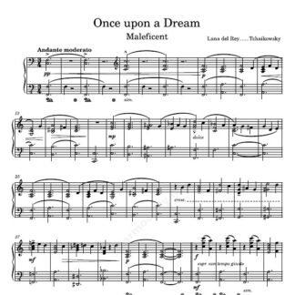 نت پیانو Once upon a dream