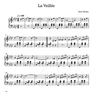 نت پیانو La Veillée