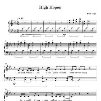 نت پیانو High Hopes
