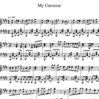نت پیانو My Universe
