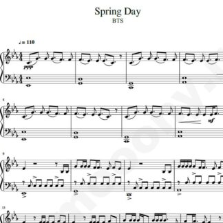 نت پیانو Spring Day