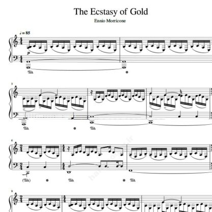نت پیانو The Ecstasy of Gold