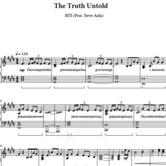 نت پیانو The Truth Untold