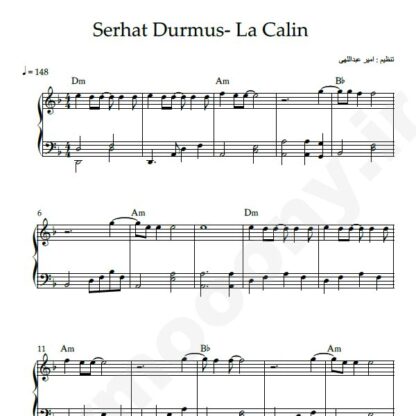 نت پیانو La Calin Serhat Durmus