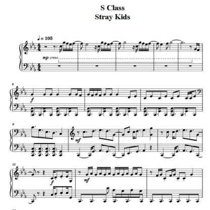 نت پیانو S-Class Stray Kids