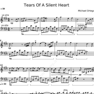 نت پیانو Tears Of A Silent Heart Michael Ortega