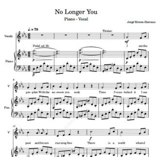 نت پیانو No Longer You