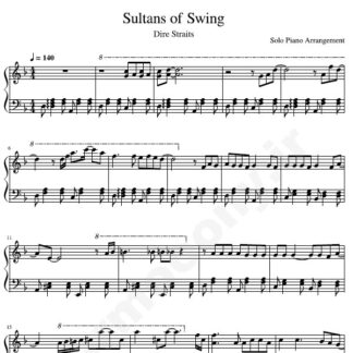 نت پیانو Dire Straits Sultans of Swing